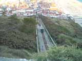 Elevador da Nazaré visto do Miradouro do Sitio da Nazaré