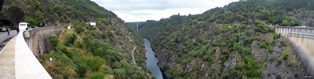 Panorama do Rio Zezere e Ponte do IC8 vistas da Barragem do Cabril